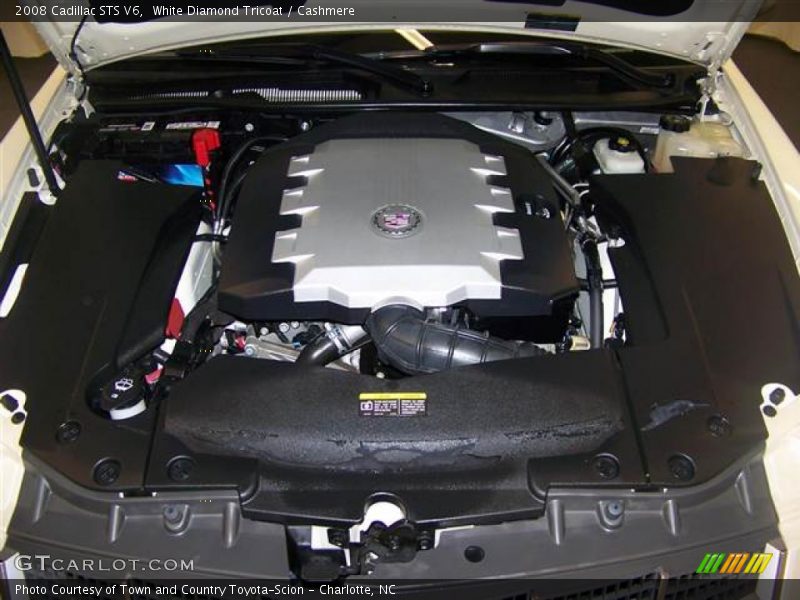 White Diamond Tricoat / Cashmere 2008 Cadillac STS V6