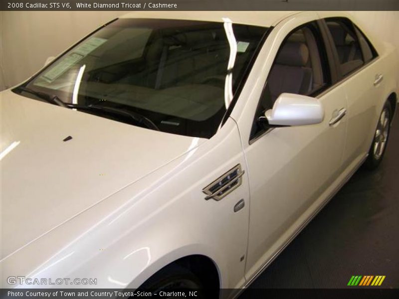 White Diamond Tricoat / Cashmere 2008 Cadillac STS V6
