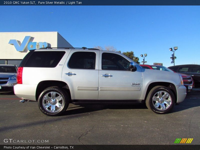 Pure Silver Metallic / Light Tan 2010 GMC Yukon SLT