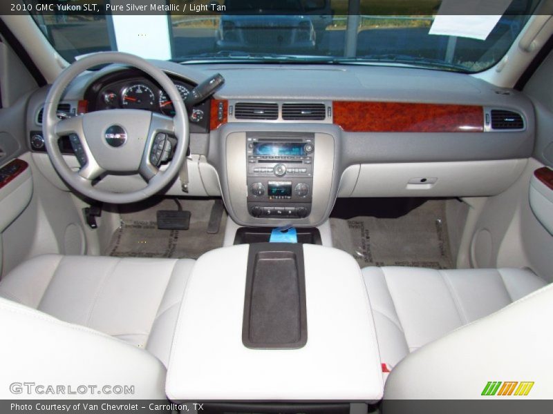 Pure Silver Metallic / Light Tan 2010 GMC Yukon SLT