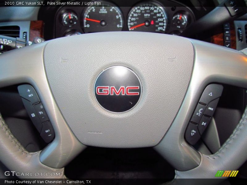 Pure Silver Metallic / Light Tan 2010 GMC Yukon SLT