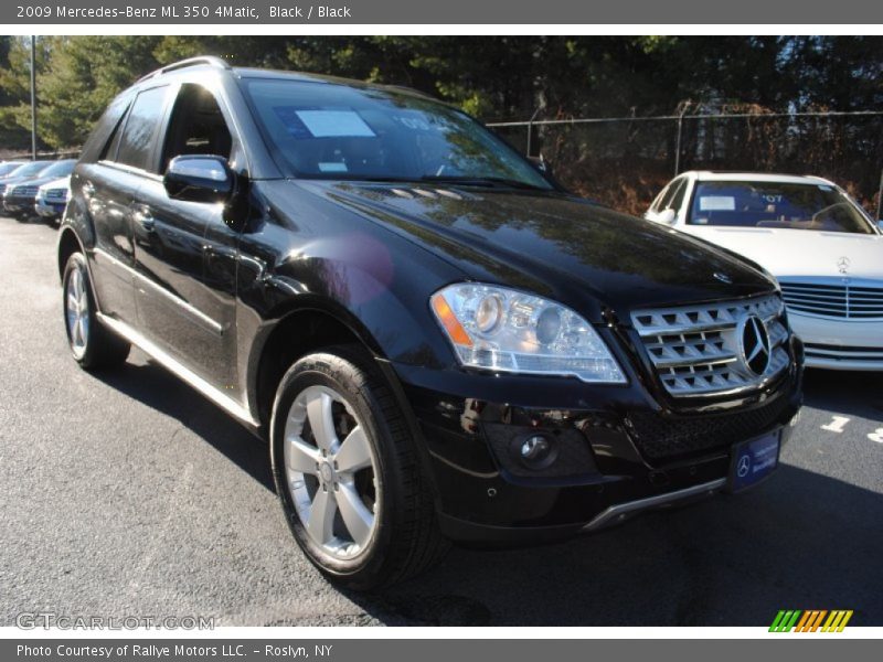 Black / Black 2009 Mercedes-Benz ML 350 4Matic