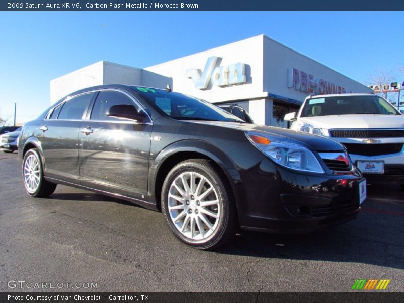 Carbon Flash Metallic / Morocco Brown 2009 Saturn Aura XR V6