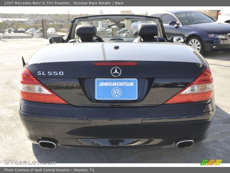 Obsidian Black Metallic / Black 2007 Mercedes-Benz SL 550 Roadster