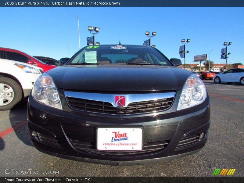 Carbon Flash Metallic / Morocco Brown 2009 Saturn Aura XR V6