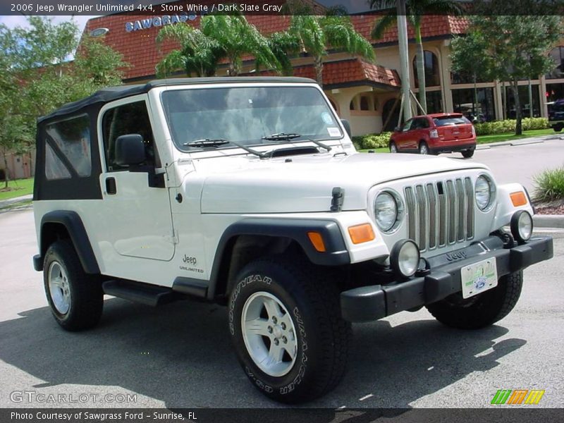 Stone White / Dark Slate Gray 2006 Jeep Wrangler Unlimited 4x4