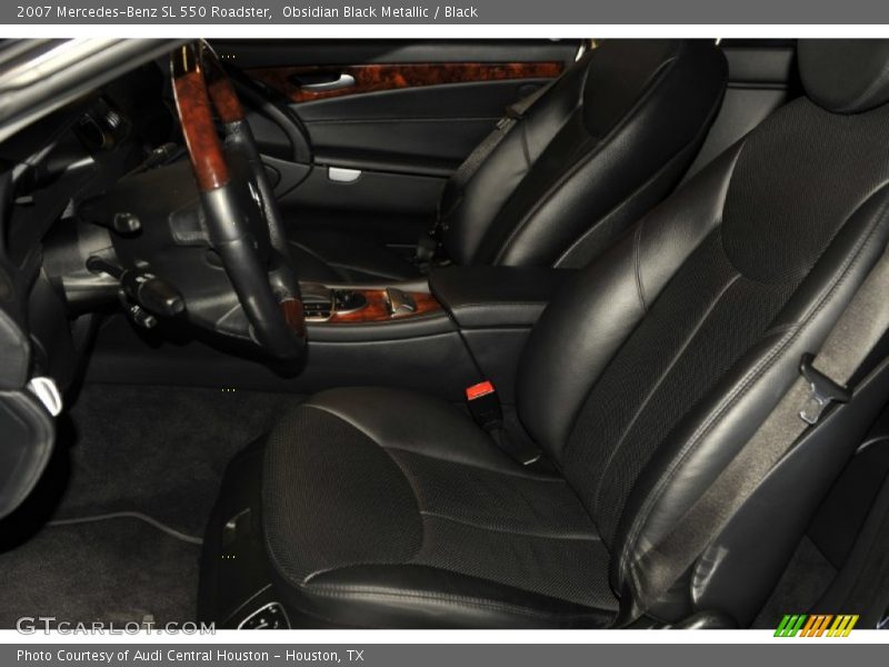 Obsidian Black Metallic / Black 2007 Mercedes-Benz SL 550 Roadster