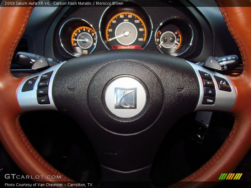 Carbon Flash Metallic / Morocco Brown 2009 Saturn Aura XR V6
