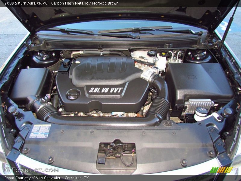 Carbon Flash Metallic / Morocco Brown 2009 Saturn Aura XR V6