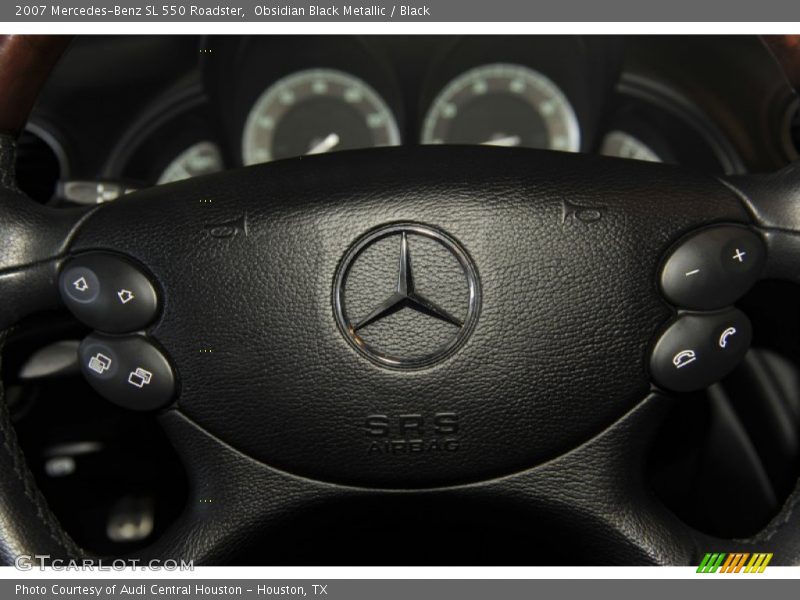 Obsidian Black Metallic / Black 2007 Mercedes-Benz SL 550 Roadster