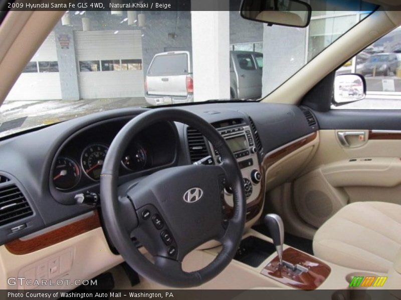 Natural Khaki / Beige 2009 Hyundai Santa Fe GLS 4WD