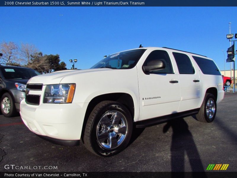 Summit White / Light Titanium/Dark Titanium 2008 Chevrolet Suburban 1500 LS