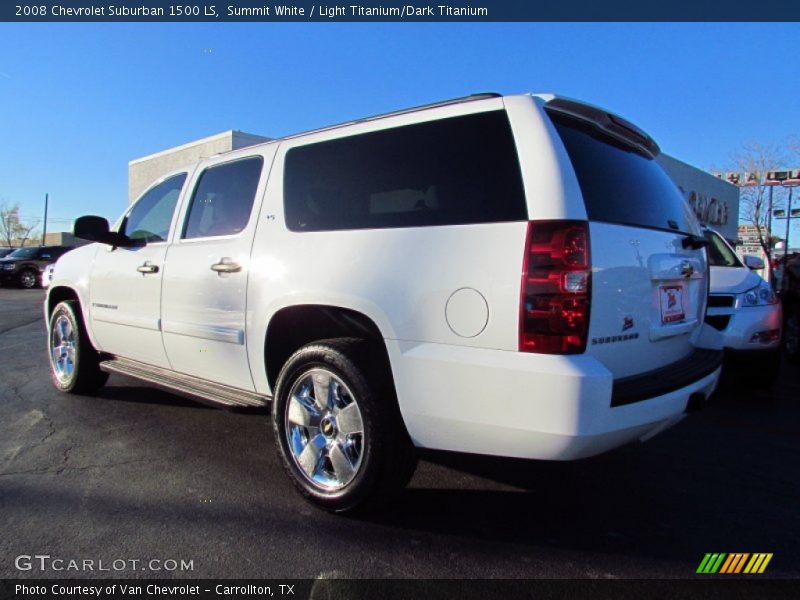 Summit White / Light Titanium/Dark Titanium 2008 Chevrolet Suburban 1500 LS