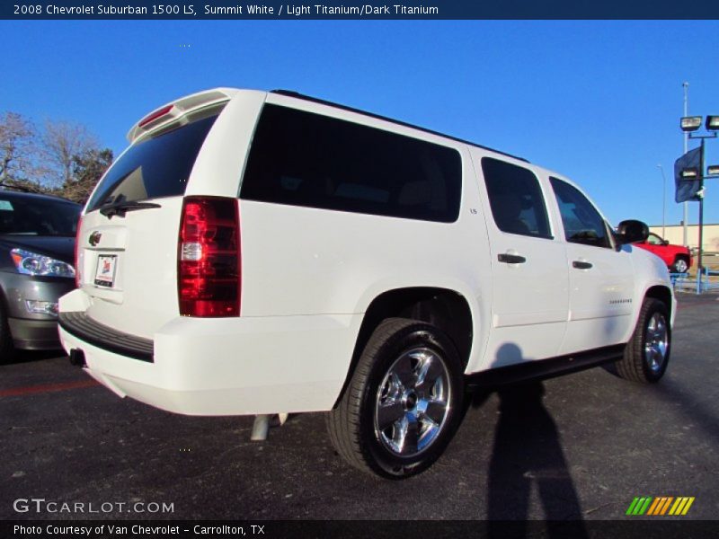 Summit White / Light Titanium/Dark Titanium 2008 Chevrolet Suburban 1500 LS