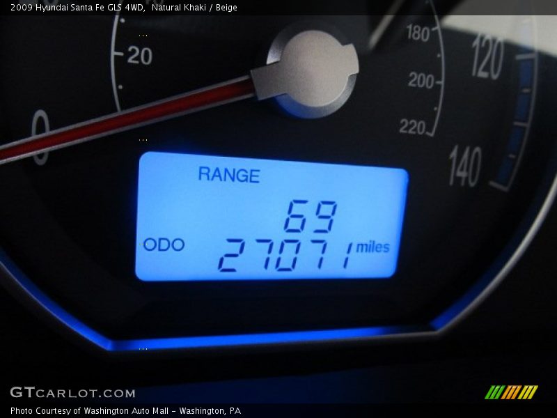 Natural Khaki / Beige 2009 Hyundai Santa Fe GLS 4WD