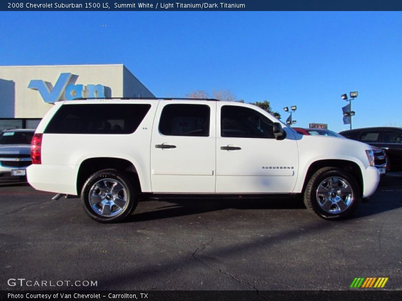 Summit White / Light Titanium/Dark Titanium 2008 Chevrolet Suburban 1500 LS