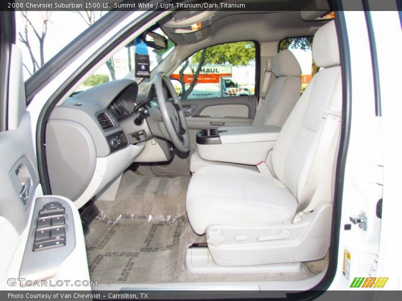 Summit White / Light Titanium/Dark Titanium 2008 Chevrolet Suburban 1500 LS