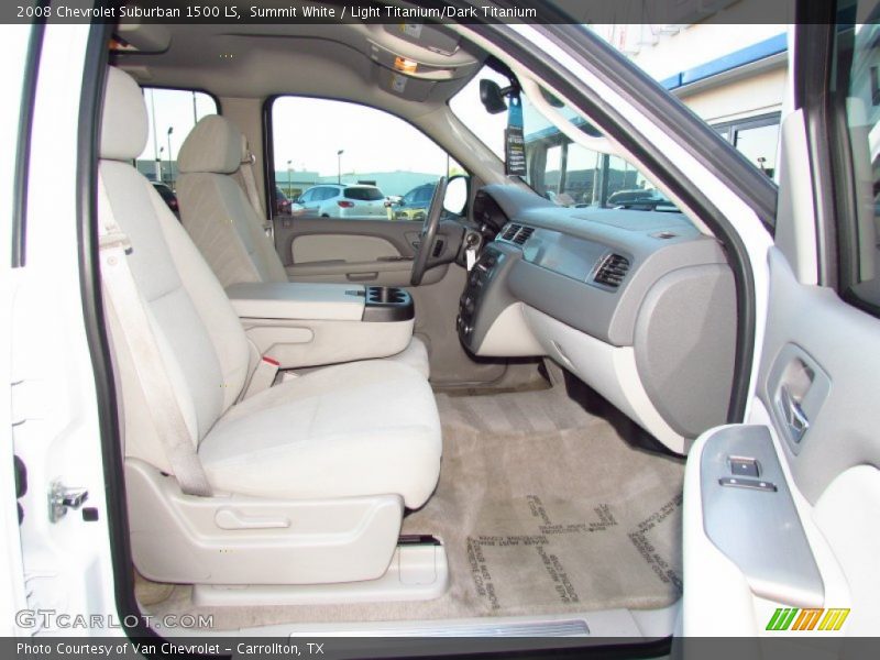 Summit White / Light Titanium/Dark Titanium 2008 Chevrolet Suburban 1500 LS