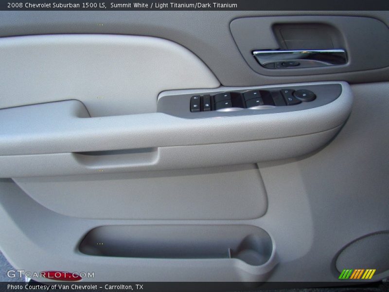 Summit White / Light Titanium/Dark Titanium 2008 Chevrolet Suburban 1500 LS