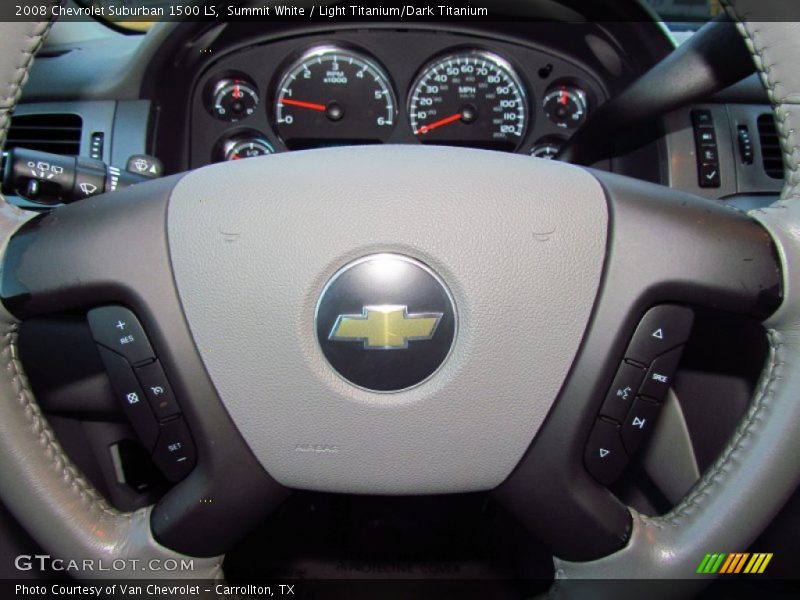 Summit White / Light Titanium/Dark Titanium 2008 Chevrolet Suburban 1500 LS