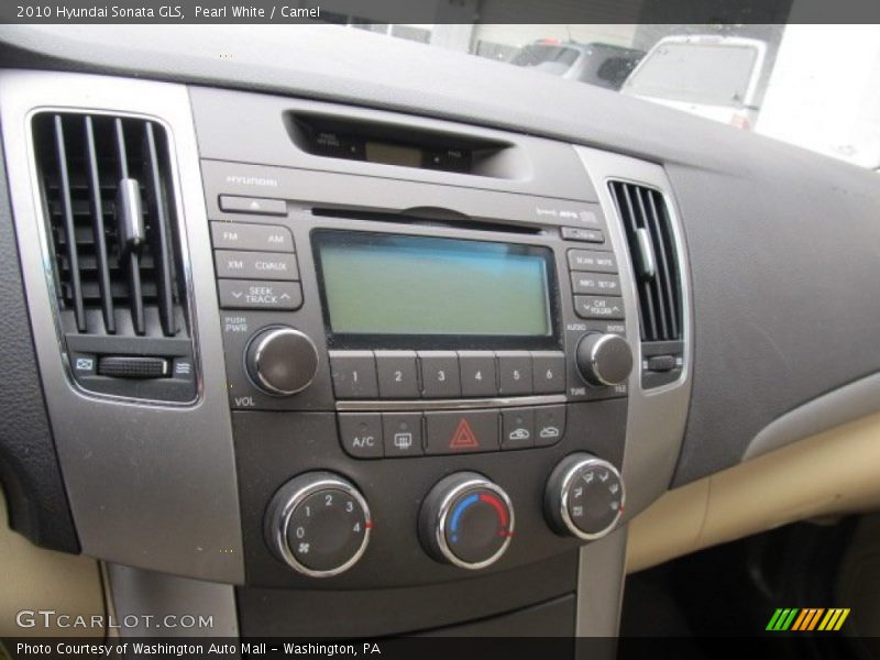 Pearl White / Camel 2010 Hyundai Sonata GLS