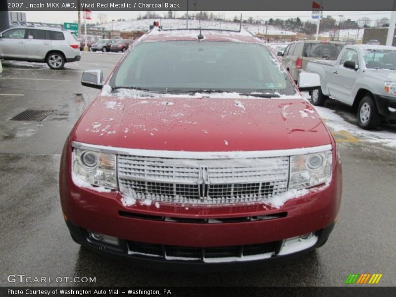 Vivid Red Metallic / Charcoal Black 2007 Lincoln MKX AWD