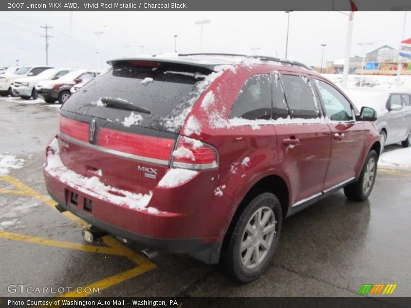 Vivid Red Metallic / Charcoal Black 2007 Lincoln MKX AWD