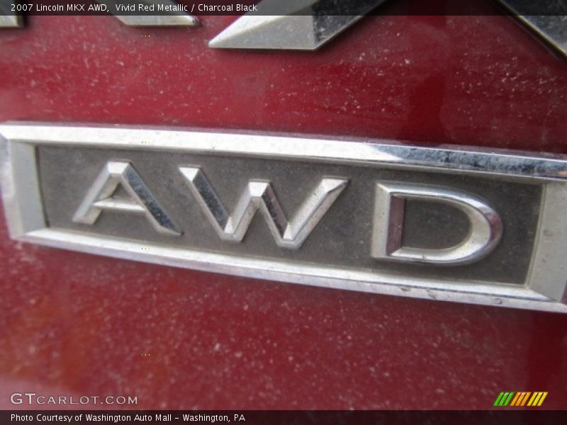 Vivid Red Metallic / Charcoal Black 2007 Lincoln MKX AWD