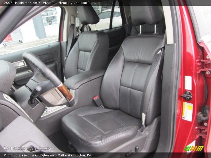 Vivid Red Metallic / Charcoal Black 2007 Lincoln MKX AWD