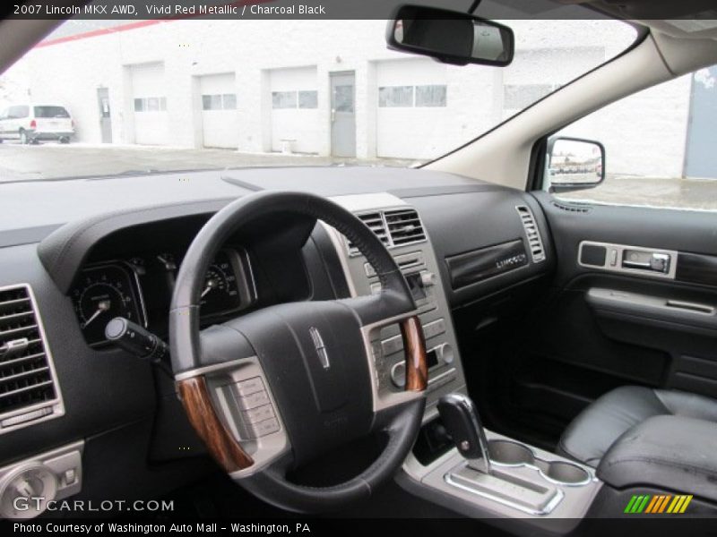 Vivid Red Metallic / Charcoal Black 2007 Lincoln MKX AWD