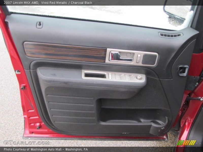 Vivid Red Metallic / Charcoal Black 2007 Lincoln MKX AWD