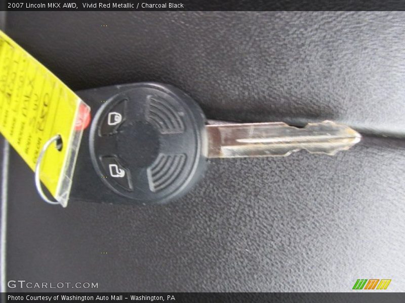 Vivid Red Metallic / Charcoal Black 2007 Lincoln MKX AWD