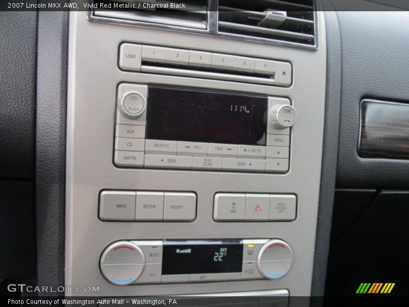 Vivid Red Metallic / Charcoal Black 2007 Lincoln MKX AWD