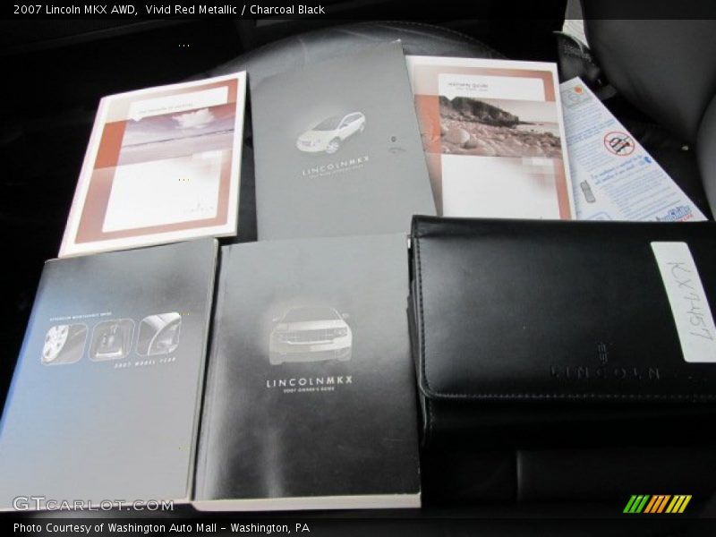 Vivid Red Metallic / Charcoal Black 2007 Lincoln MKX AWD