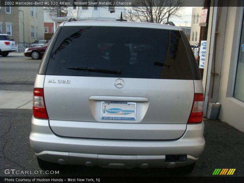 Brilliant Silver Metallic / Charcoal 2002 Mercedes-Benz ML 320 4Matic