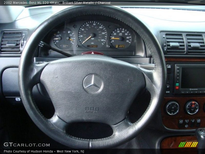 Brilliant Silver Metallic / Charcoal 2002 Mercedes-Benz ML 320 4Matic