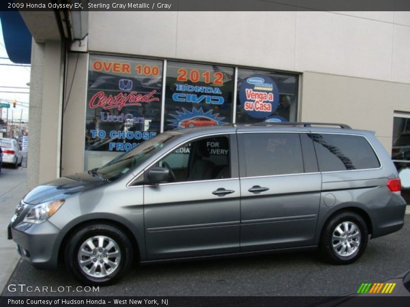 Sterling Gray Metallic / Gray 2009 Honda Odyssey EX