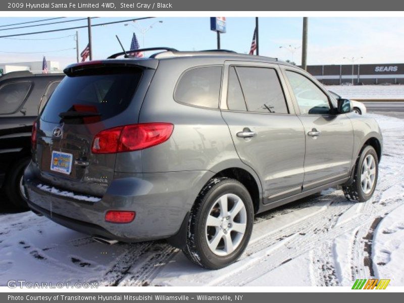 Steel Gray / Black 2009 Hyundai Santa Fe Limited 4WD