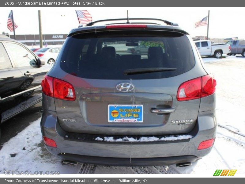 Steel Gray / Black 2009 Hyundai Santa Fe Limited 4WD