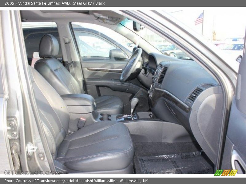 Steel Gray / Black 2009 Hyundai Santa Fe Limited 4WD