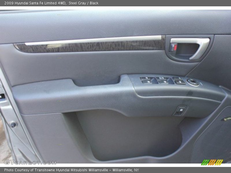 Steel Gray / Black 2009 Hyundai Santa Fe Limited 4WD