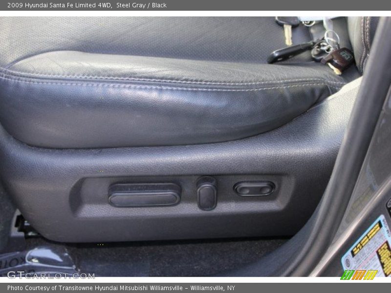 Steel Gray / Black 2009 Hyundai Santa Fe Limited 4WD