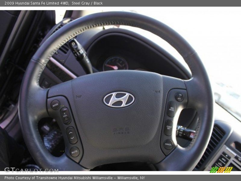 Steel Gray / Black 2009 Hyundai Santa Fe Limited 4WD