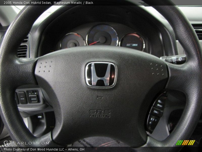 Magnesium Metallic / Black 2005 Honda Civic Hybrid Sedan