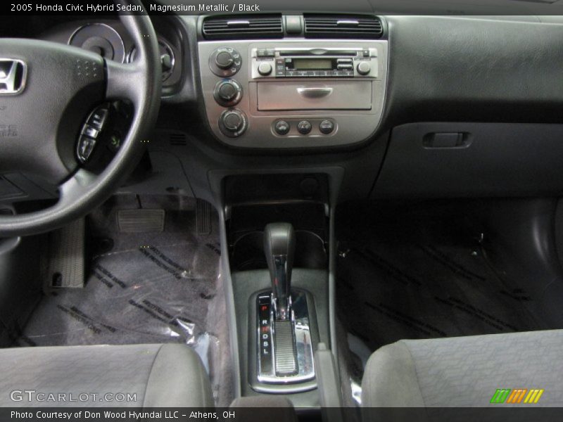 Magnesium Metallic / Black 2005 Honda Civic Hybrid Sedan
