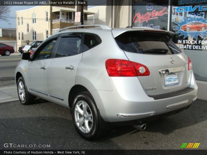 Silver Ice Metallic / Black 2011 Nissan Rogue SV AWD