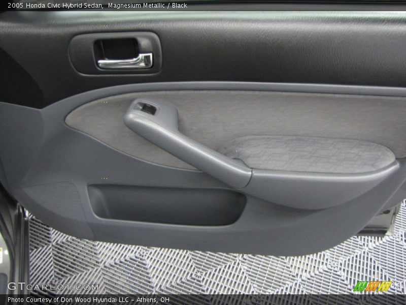 Magnesium Metallic / Black 2005 Honda Civic Hybrid Sedan