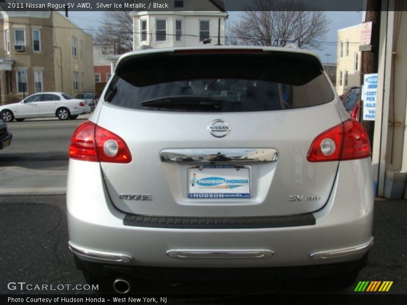 Silver Ice Metallic / Black 2011 Nissan Rogue SV AWD