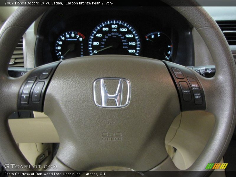 Carbon Bronze Pearl / Ivory 2007 Honda Accord LX V6 Sedan