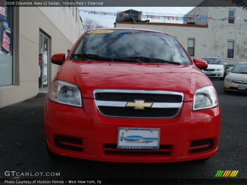Victory Red / Charcoal 2008 Chevrolet Aveo LS Sedan